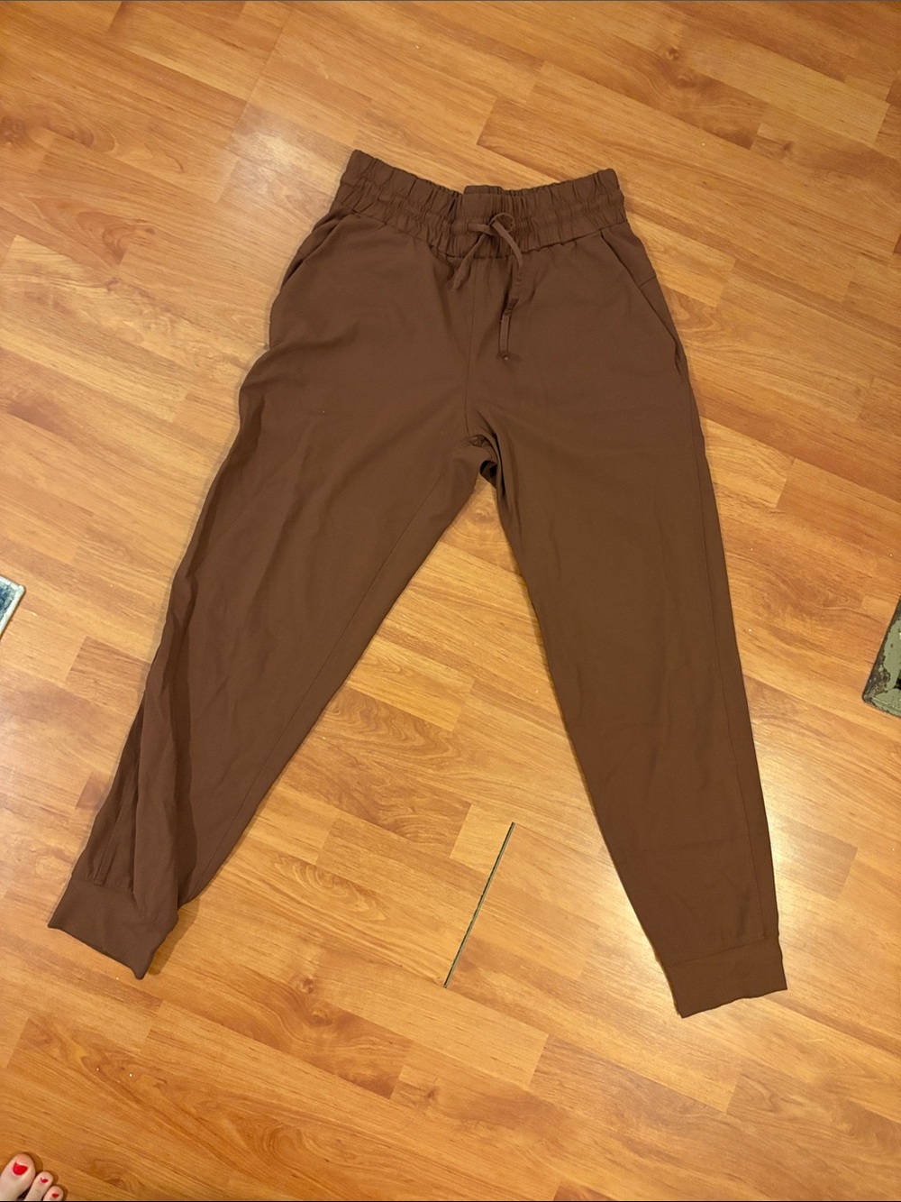 Women’s Brown Drawstring Jogger Pants